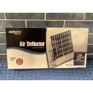 Deflect-o Air Deflector Side Wall Register‎ Vent Clear Adjusts 10"-16" NOS NIB